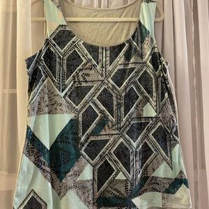 Sequin Sleeveless Top